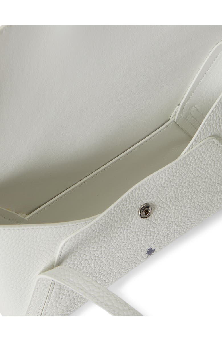 Polo Ralph Lauren Polo Play Pebble Leather Envelope Shoulder Bag, Alternate, color, Paper
