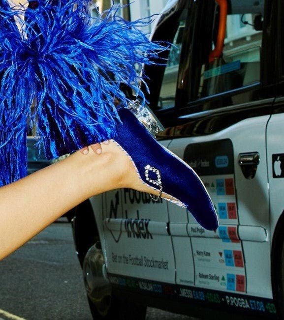 AIMEE ANN LOU Iris Slip-on Oxford in Velvet, Alternate, color, 