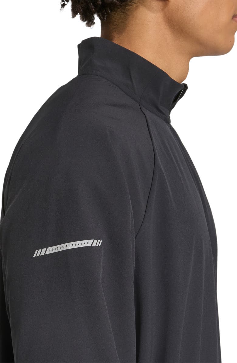 adidas Essentials Woven Half Zip Jacket, Alternate, color, Black