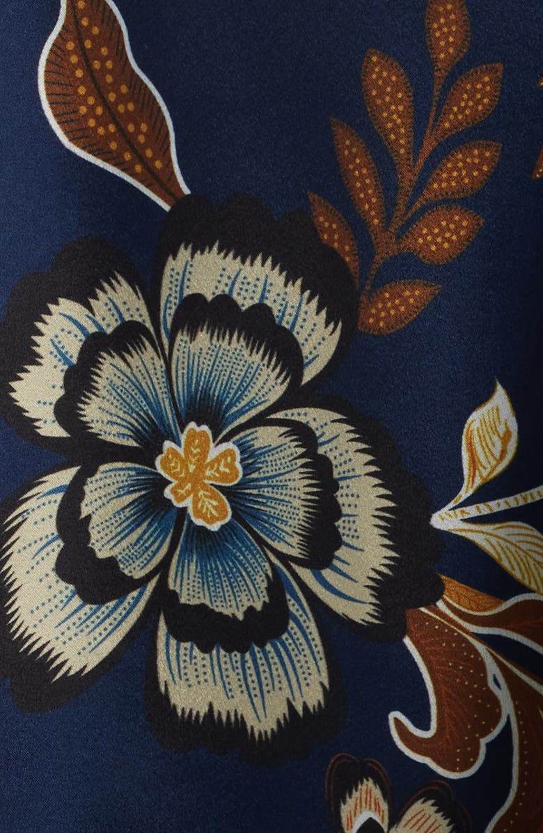 Julia Jordan Floral Long Sleeve Dress, Alternate, color, Navy Multi