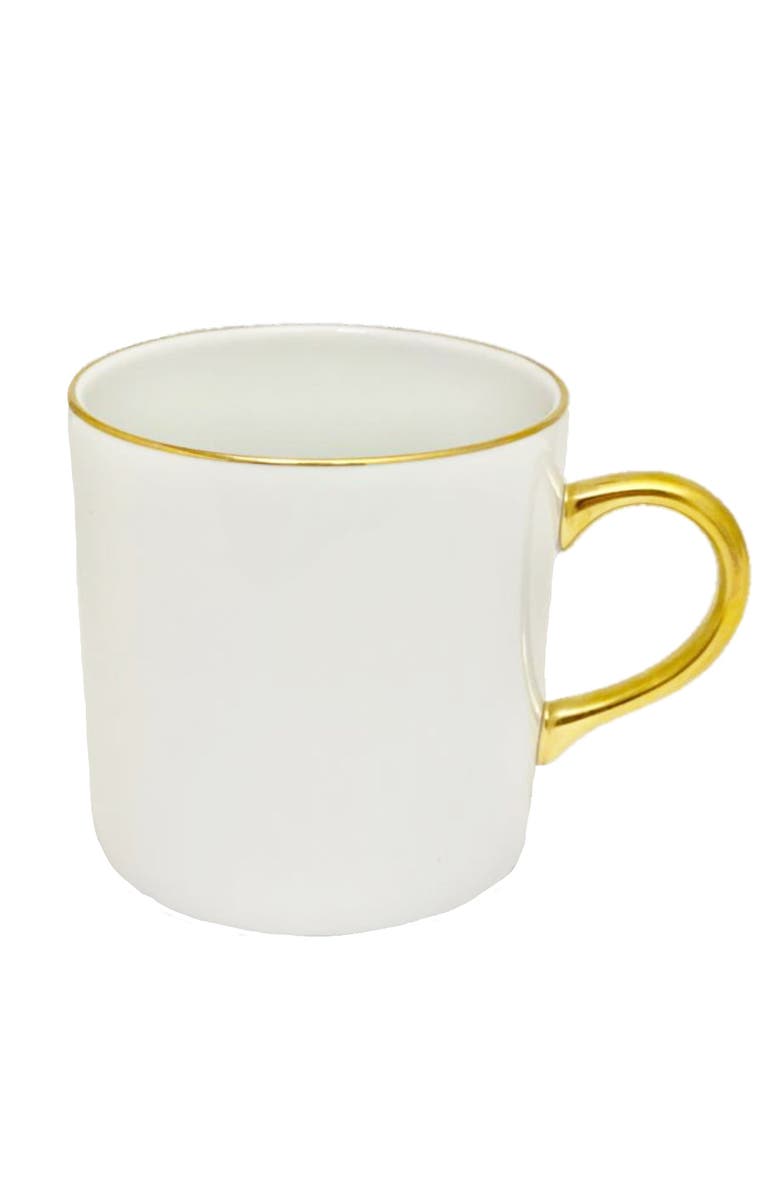 Anna Weatherley Antique White Gold Mug, Main, color, White/Gold