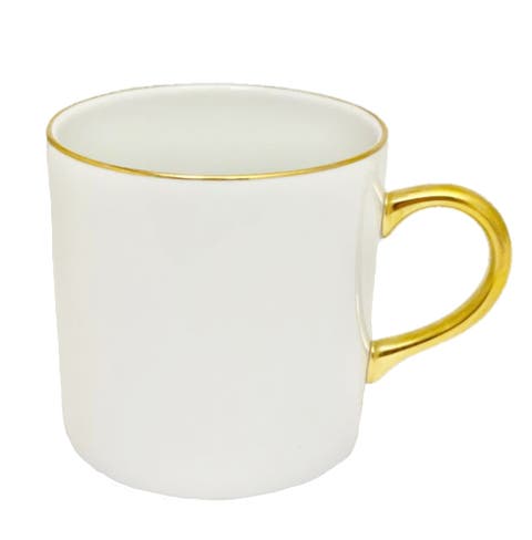 Antique White Gold Mug