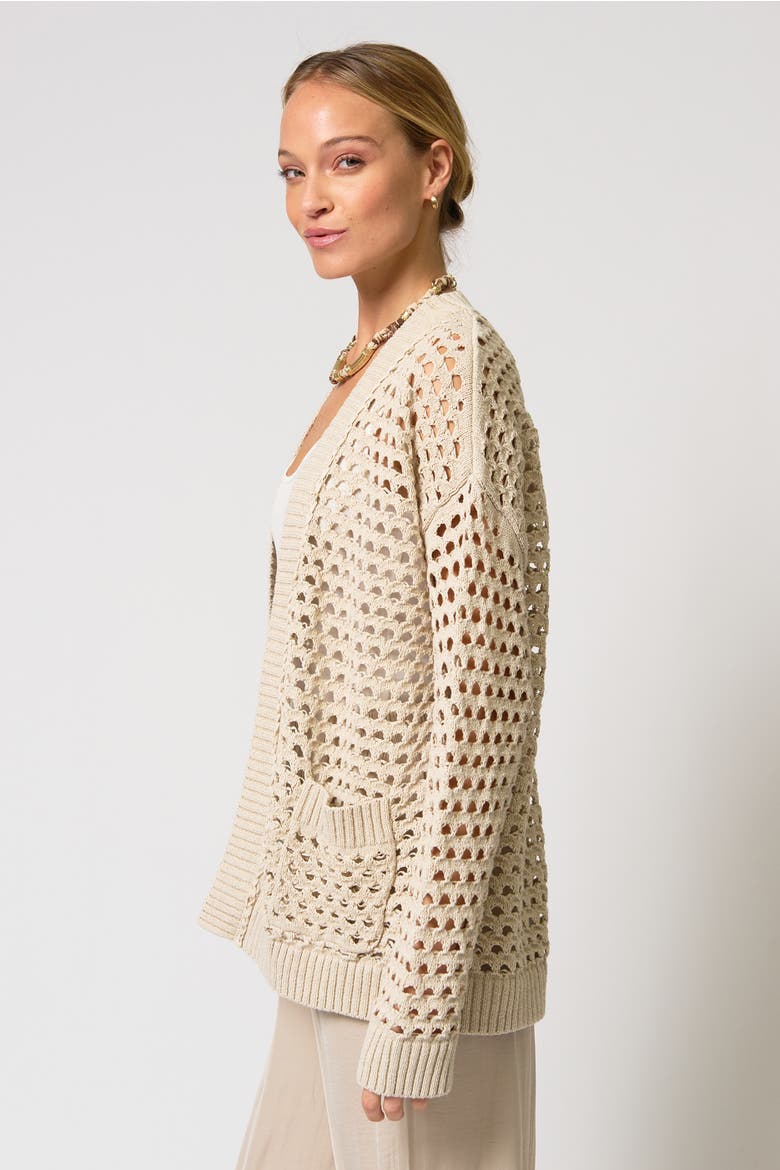 Iris Braided Trim Duster, Alternate, color, TAUPE