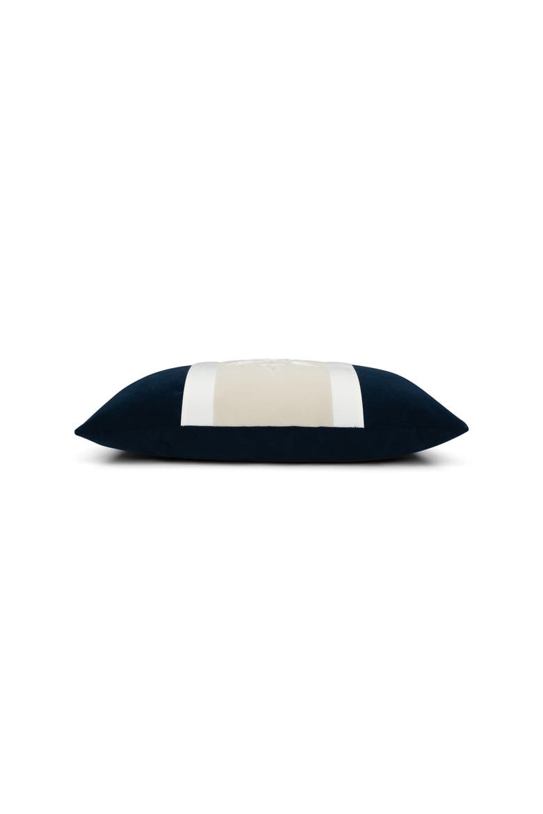 Tradition Midnight Indoor & Outdoor Woven Accent Holiday Pillow, Alternate, color, Midnight