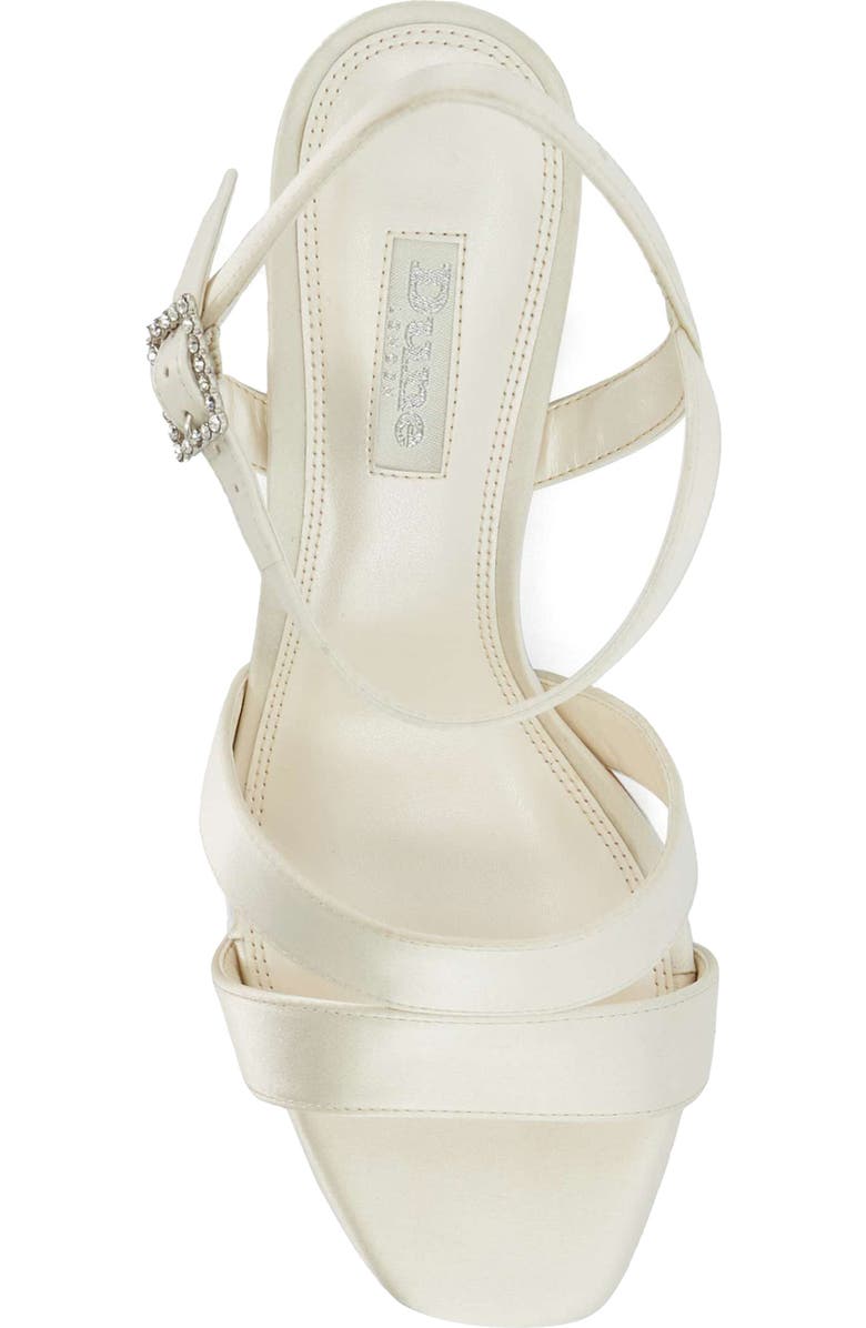 Dune London Matrimonie Sandal, Alternate, color, Ivory-Synthetic