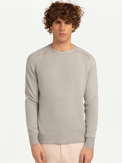 Gobi Mongolian Cashmere Cashmere Mouliné Crew-neck In Gray