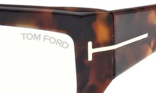 Tom Ford Square Frame Glasses Glasses In Havana Eco/t Logo