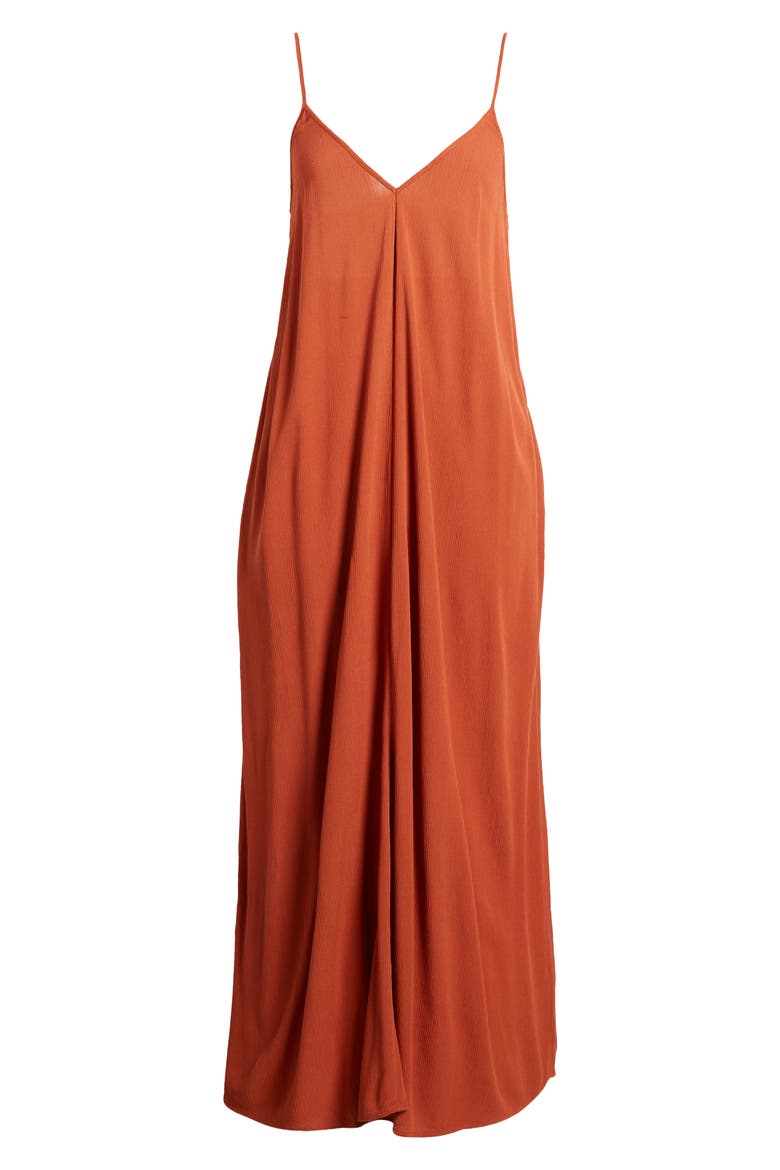 Woven Favorite Dress, Alternate, color, BROWN SPICE