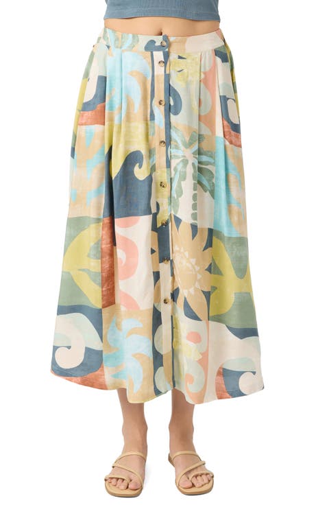 Maisel Button Front Midi Skirt