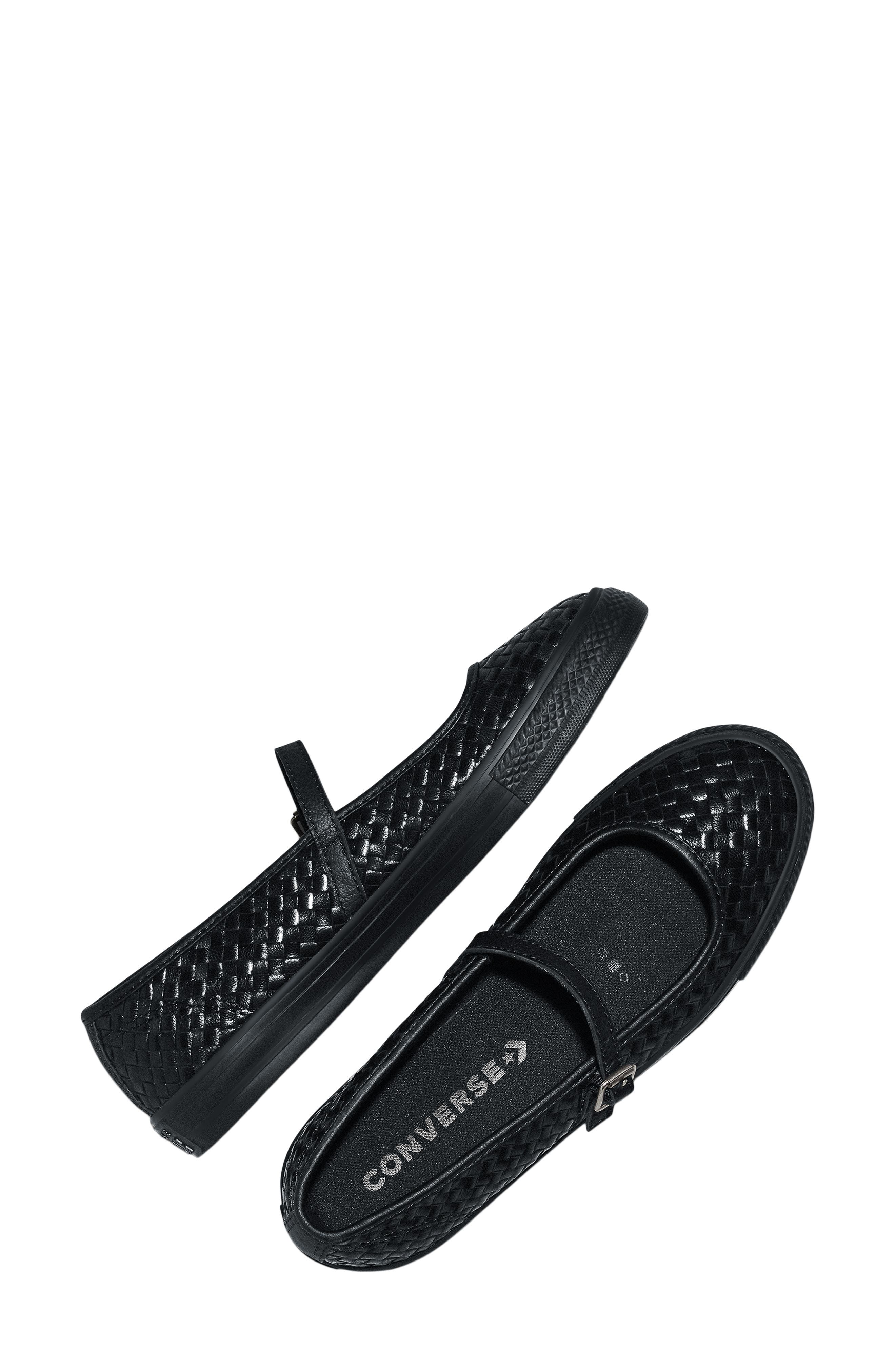 Converse Chuck Taylor All Star Dainty Mary Jane Sneaker, Alternate, color, Black/ Black