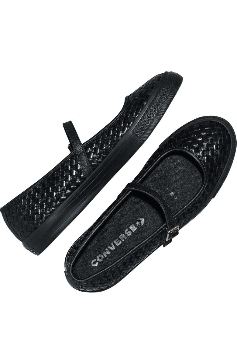 Converse Chuck Taylor All Star Dainty Mary Jane Sneaker, Alternate, color, Black/ Black