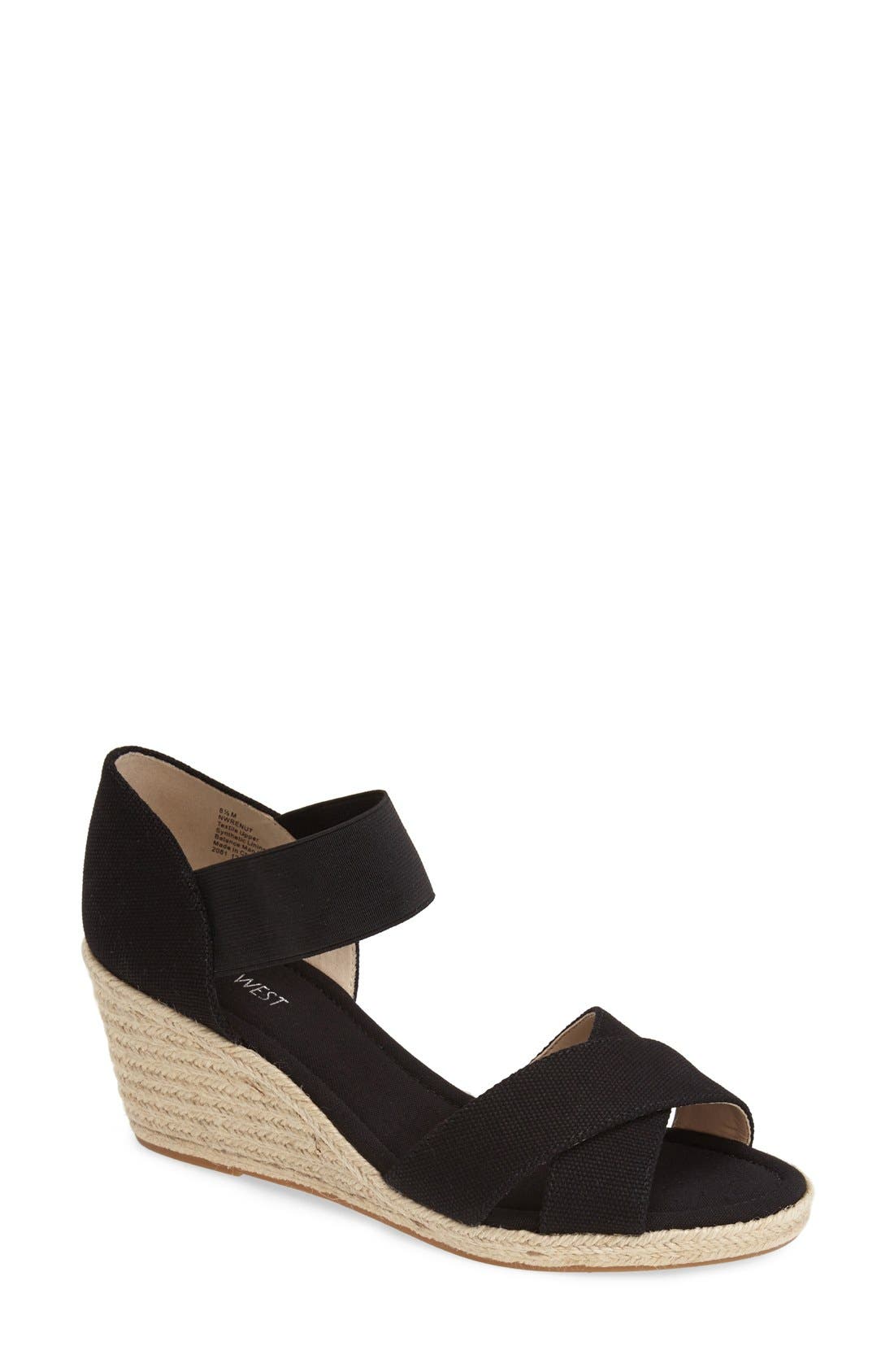 Nine West 'Renu' Espadrille Wedge Sandal, Main, color, 