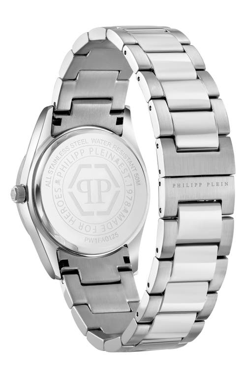 Philipp Plein Plein Icon Chain Crystal Watch In Metallic