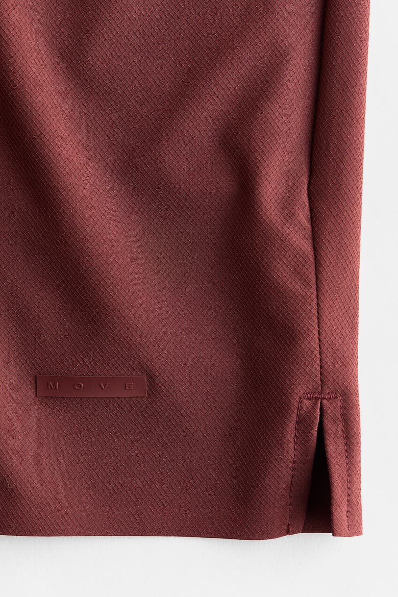 Regular-Fit Tennis Shorts With Drymove, Alternate, color, Brick red