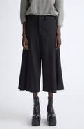 Comme des Garçons Comme des Garçons Wool Gabardine Pleated Wide Leg Pants