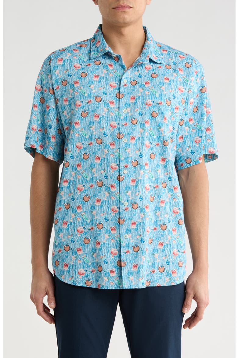 Coconut Party Shirt, Main, color, PINK LARKSPUR