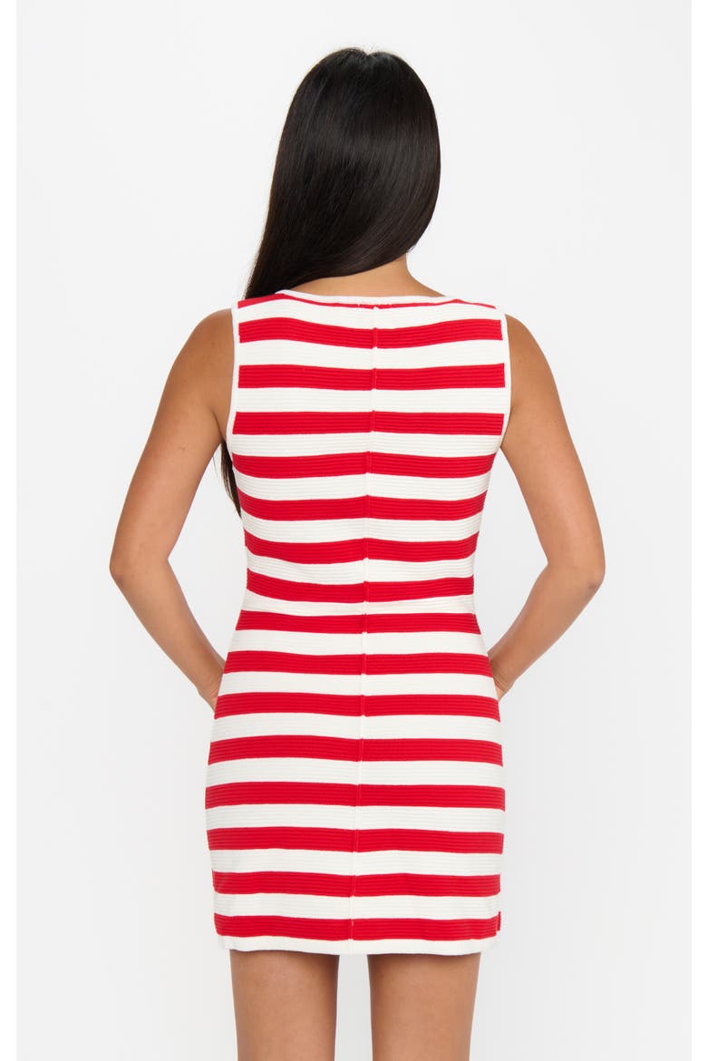Cameron Mini Dress, Alternate, color, Red Stripe Delight Knit