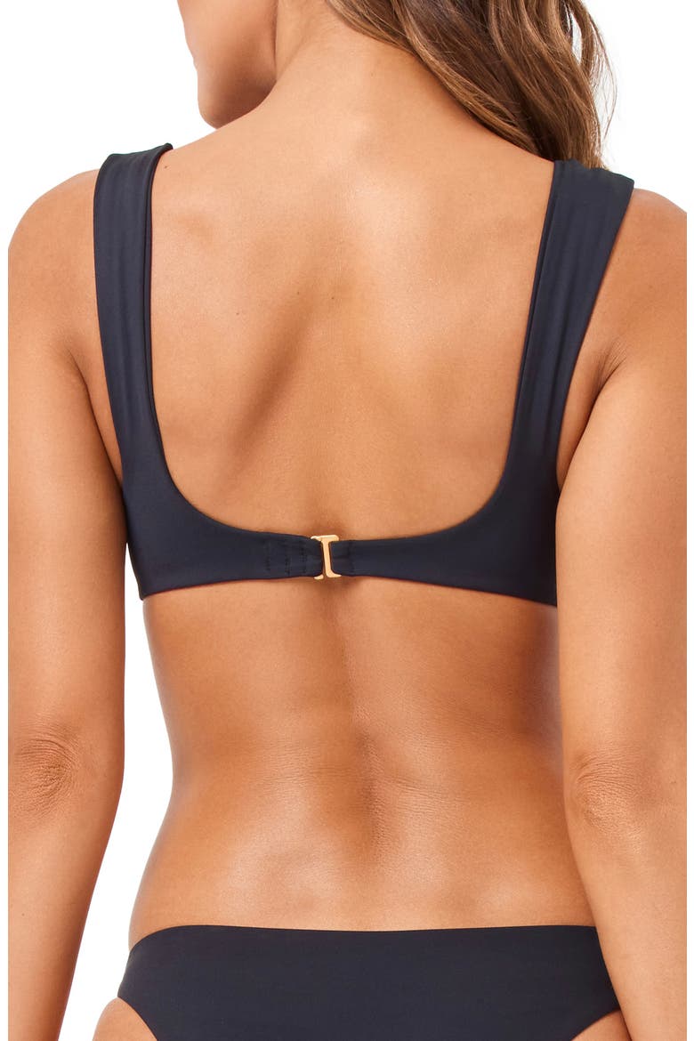 Stella Underwire Bikini Top, Alternate, color, BLACK