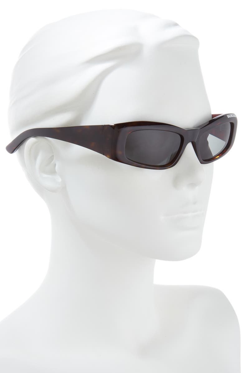 Balenciaga 57mm Square Sunglasses, Alternate, color, 