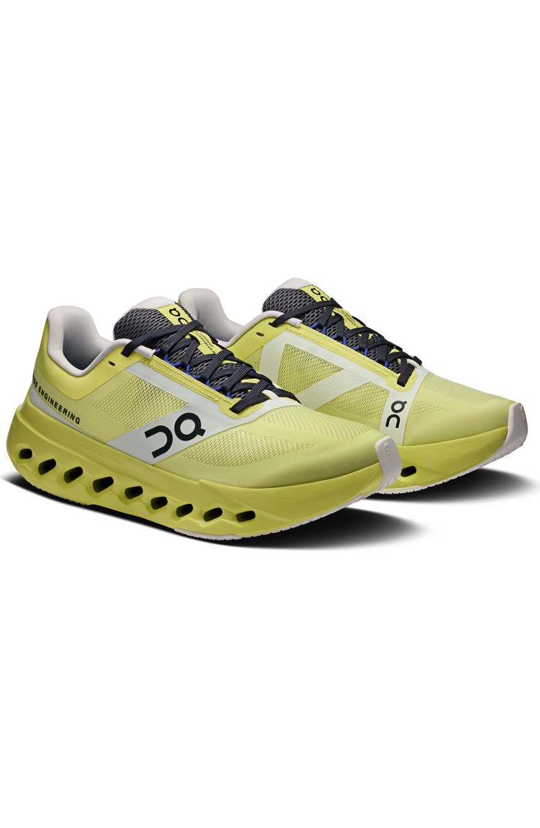 On Cloudsurfer Next Z5 Running Shoe, Main, color, Limelight/ White