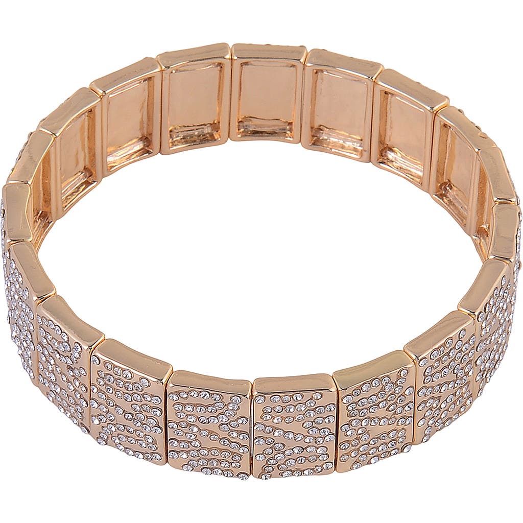 Laundry By Shelli Segal Pavé Crystal Stretch Bracelet In Gold