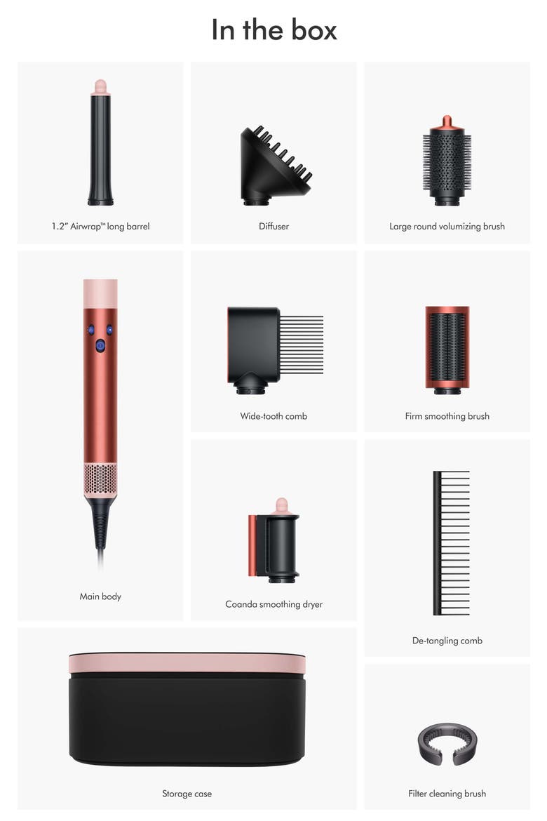 Special Edition Airwrap Multi-Styler Diffuse for Curly & Coily Hair in Strawberry Bronze, Alternate, color, STRAWBERRY BRONZE & BLUSH PINK