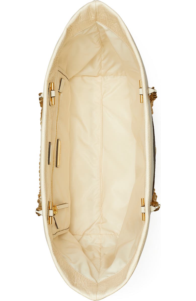 Tory Burch Ella Chain Crinkle Leather Tote, Alternate, color,