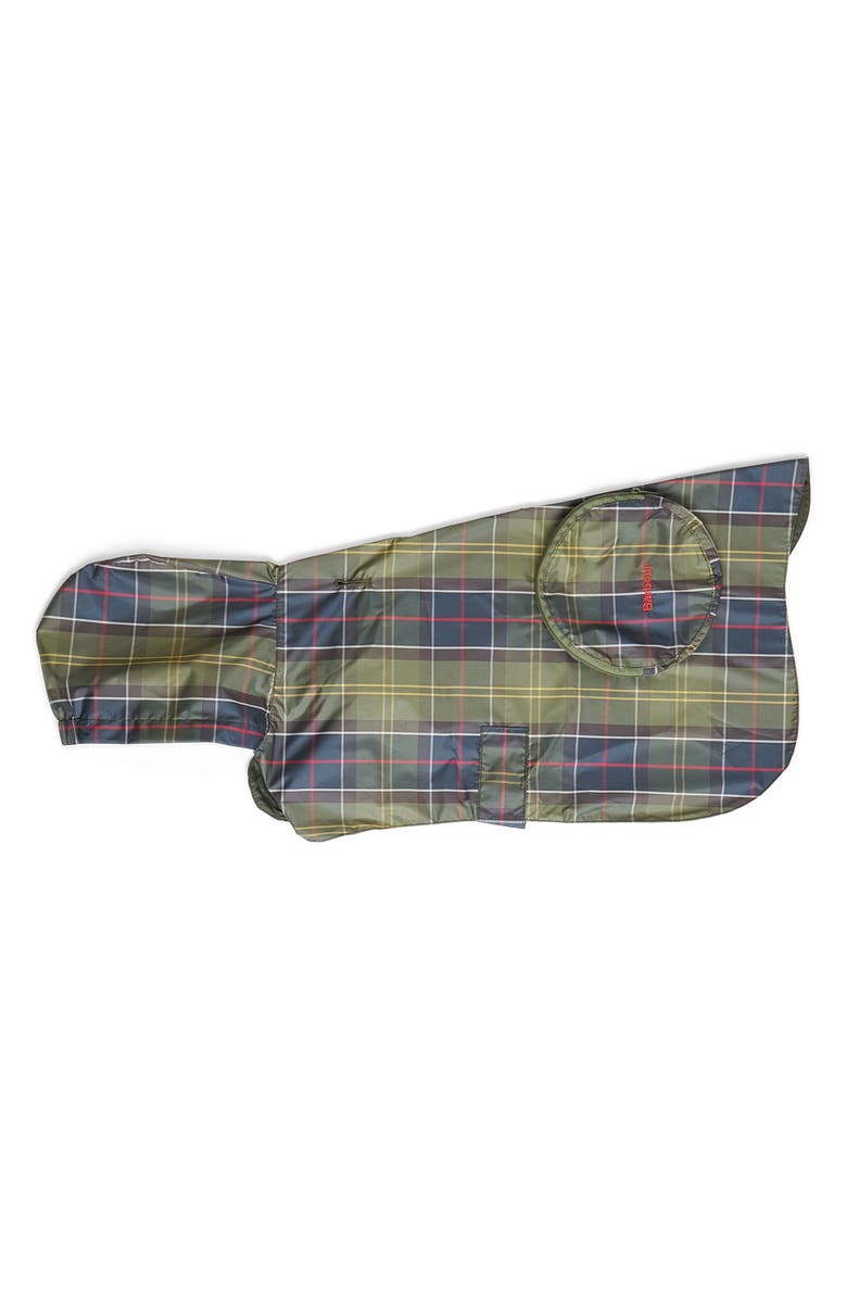 Barbour Tartan Showerproof Packable Dog Coat, Alternate, color, Classic Tartan