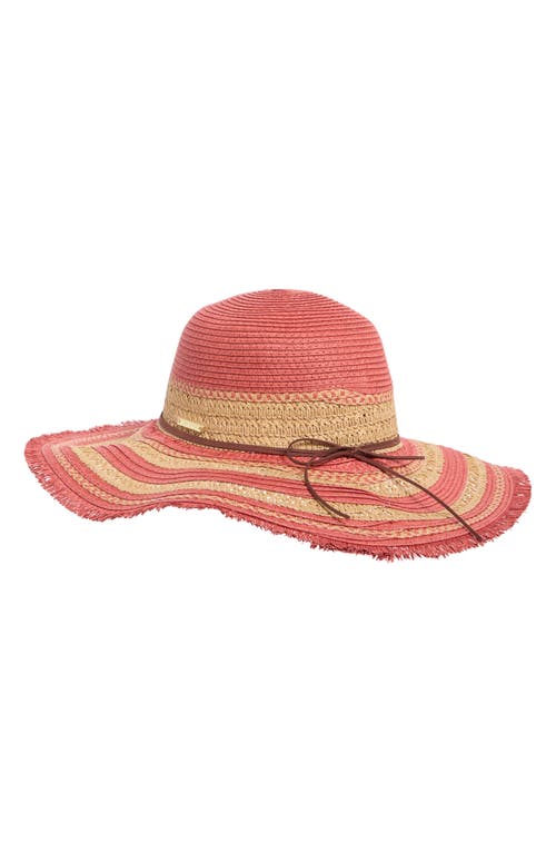 VINCE CAMUTO VINCE CAMUTO TEXTURED STRAW FLOPPY HAT
