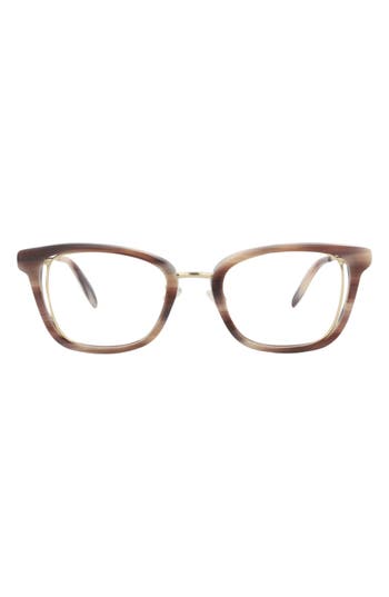 Alexander Mcqueen Mcqueen 51mm Novelty Optical Frames In Brown