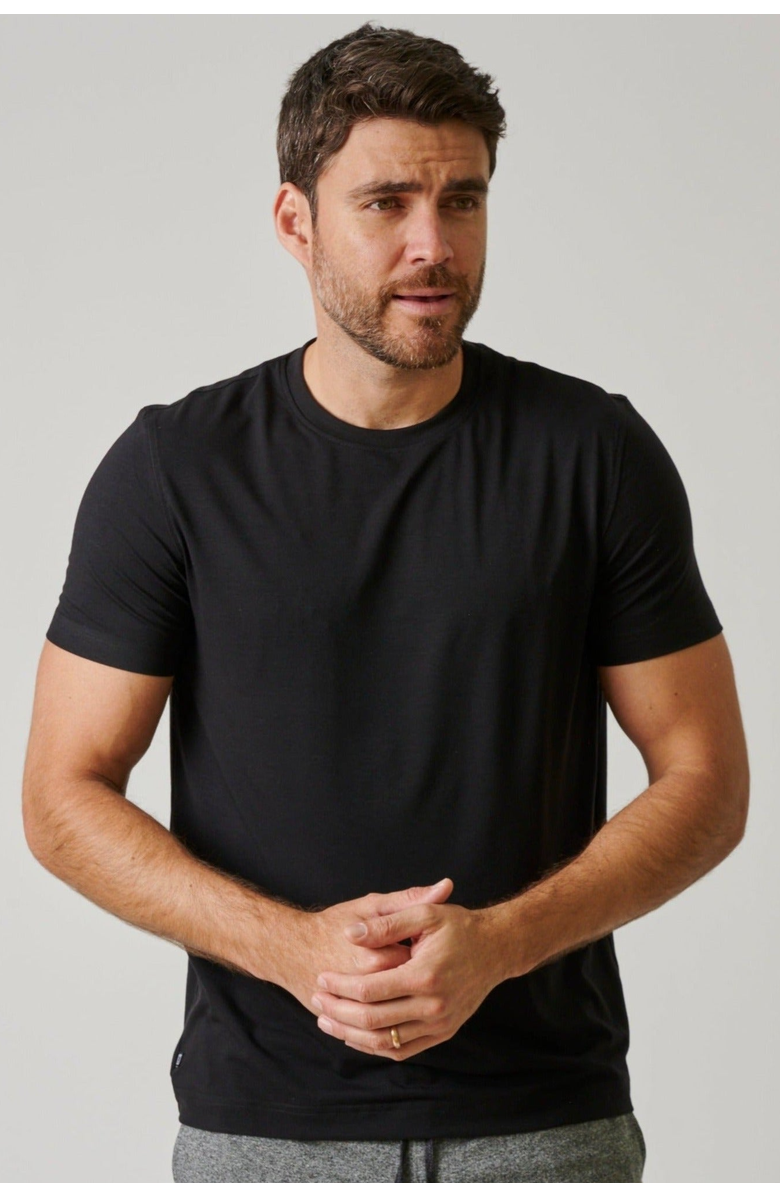 LEISURE LAB Everyday T-Shirt, Alternate, color, Matte Black