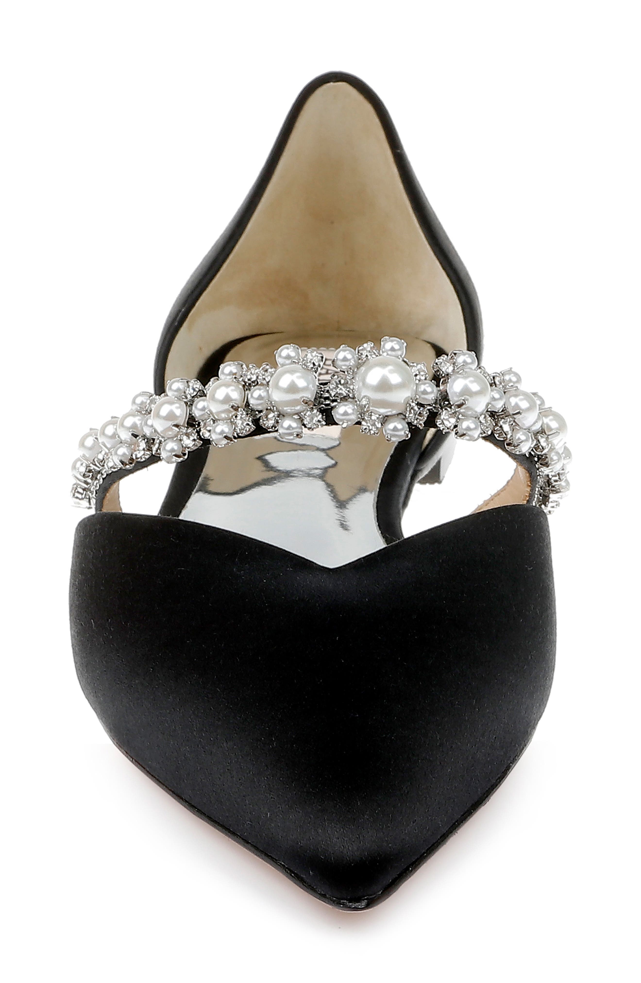 Natalia d'Orsay Flat, Alternate, color, BLACK