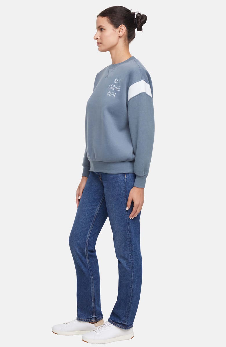 Wildfox Lodge Bum Charlie Sweatshirt, Alternate, color, Stormy Weather