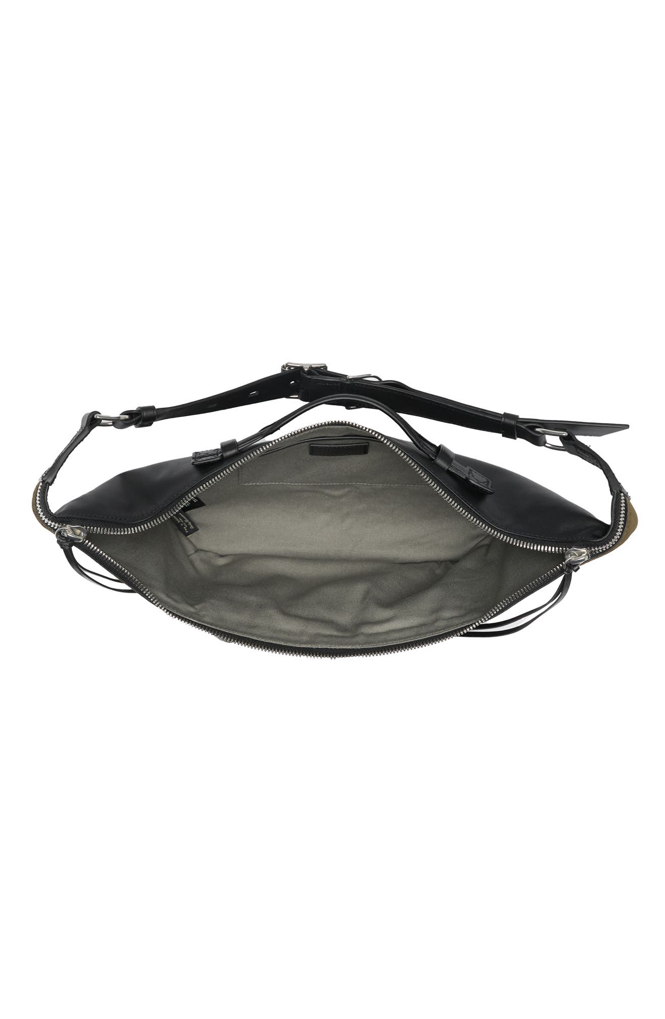 RAG AND BONE Elliot Large Fanny Pack, Alternate, color, OLIVE SUEDE