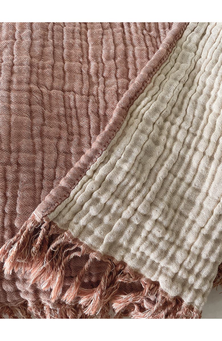Anaya Crinkled Turkish Cotton Oversized Cuddle Blanket, Alternate, color,