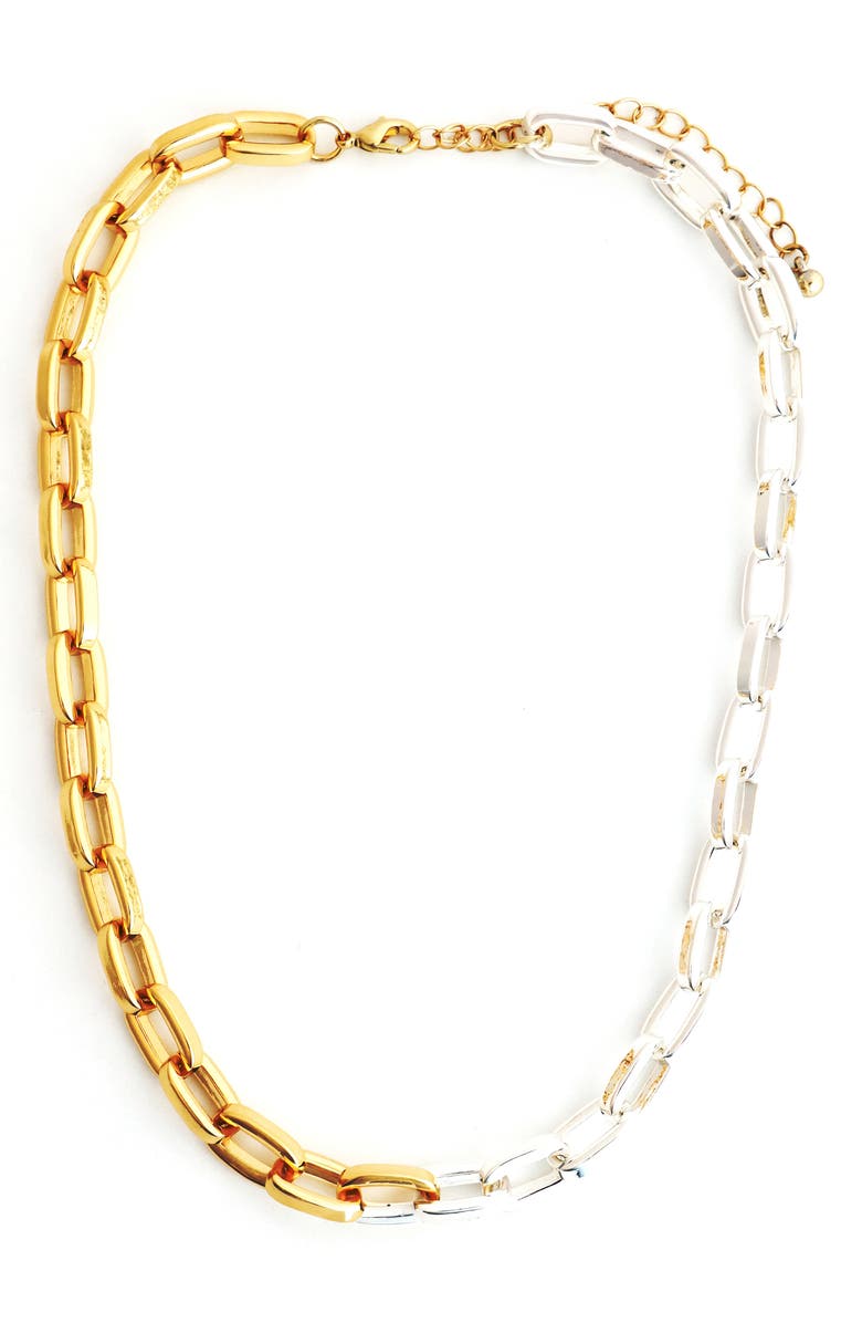 Panacea Two Tone Chain Necklace, Main, color, 