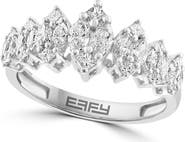 EFFY Marquise Diamond Crown Ring in 14K White Gold