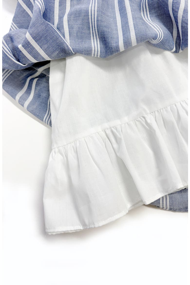 Kids' Terrie Stripe Chambray Dress, Alternate, color, BLUE