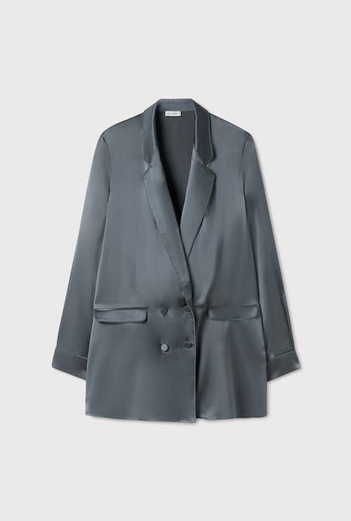 Shop Silk Laundry Relaxed Blazer Slate