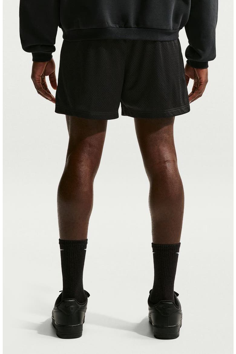 Standard Issue 5-Inch Practice Mesh Basketball Shorts, Alternate, color, BLACK/ PALE IVORY