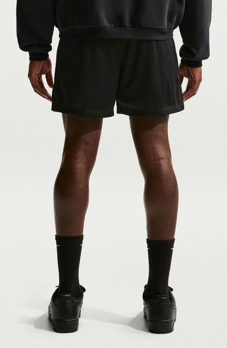 Nike Standard Issue 5-Inch Practice Mesh Basketball Shorts, Alternate, color, Black/ Pale Ivory