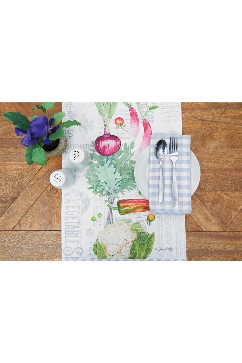 Vegetable Garden Napkin Set of 6, Main, color, Blue