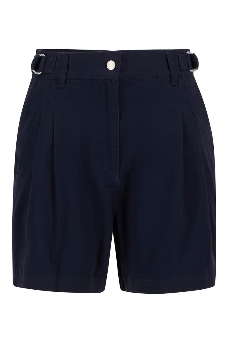 Cecile Cotton Twill Shorts, Alternate, color, NAVY