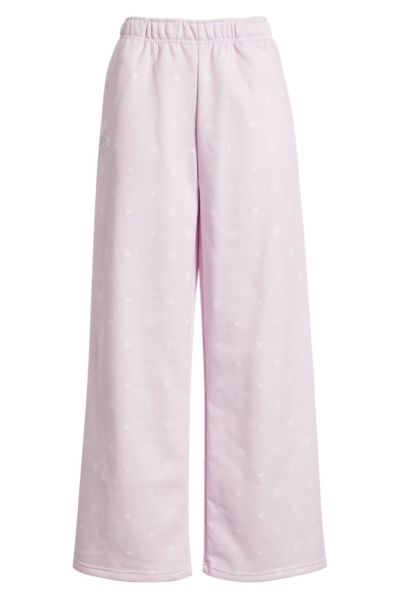 Snow Angel Core Wide Leg Sweatpants, Alternate, color, LIGHT PINK