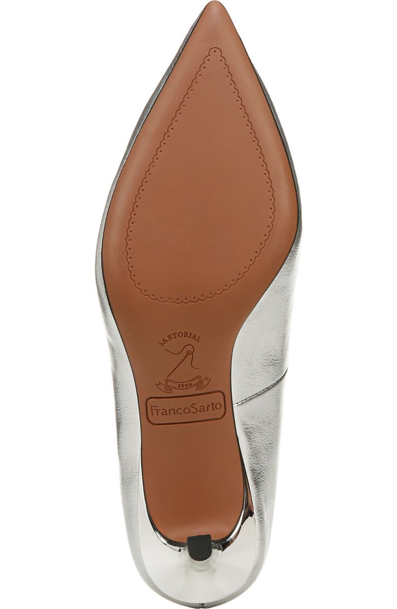 Franco Sarto Aurora Pointed Toe Pump, Alternate, color, Silver