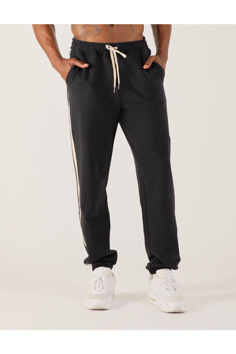 Retro Sweat Pant, Main, color, Black/Oatmilk