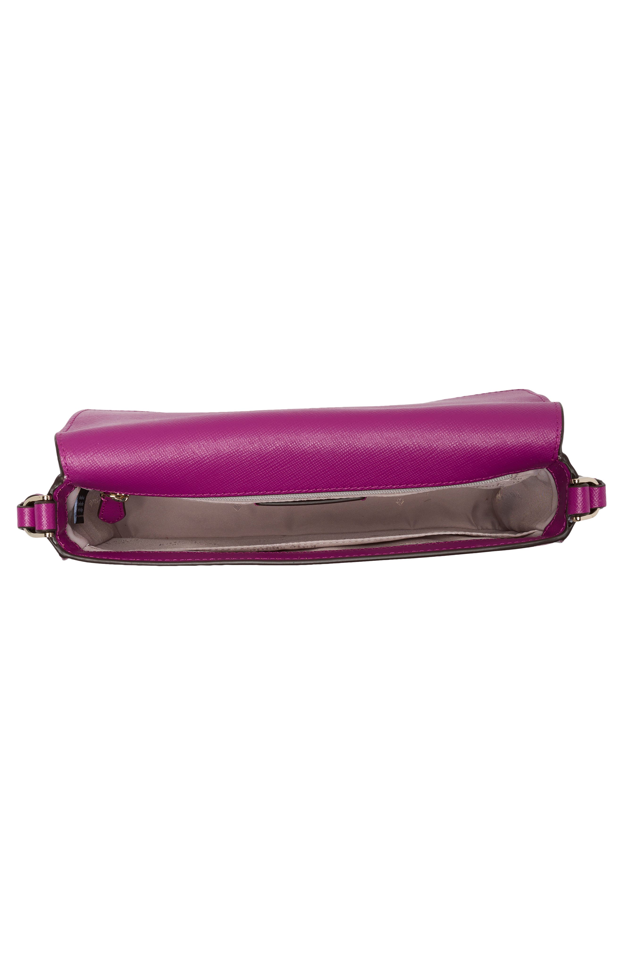 envelope flap leather crossbody bag, Alternate, color, BAJA ROSE