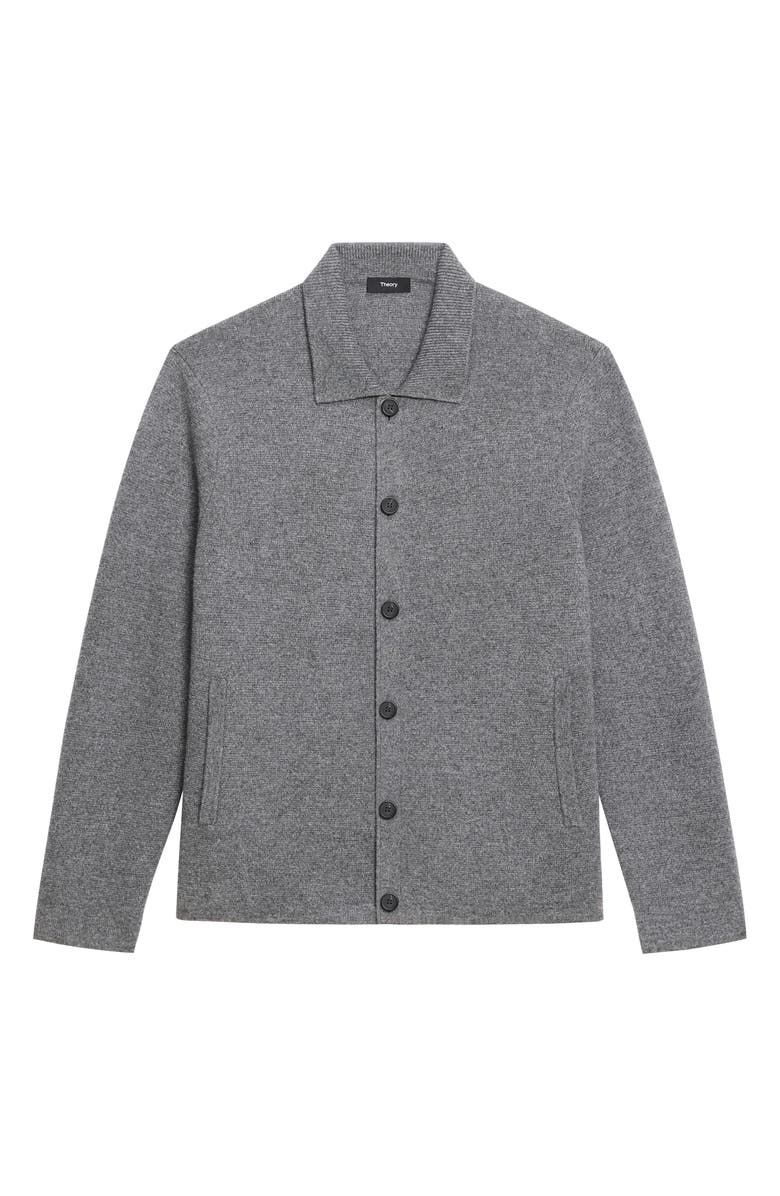 Theory Cameron Cashmere Cardigan, Alternate, color, Charcoal Melange