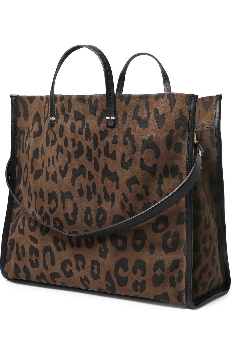 Clare V. Simple Suede Tote, Alternate, color, Cocoa Pablo Cat Suede