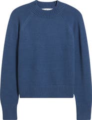 CITY BLUES Mock Neck Raglan Sleeve Sweater